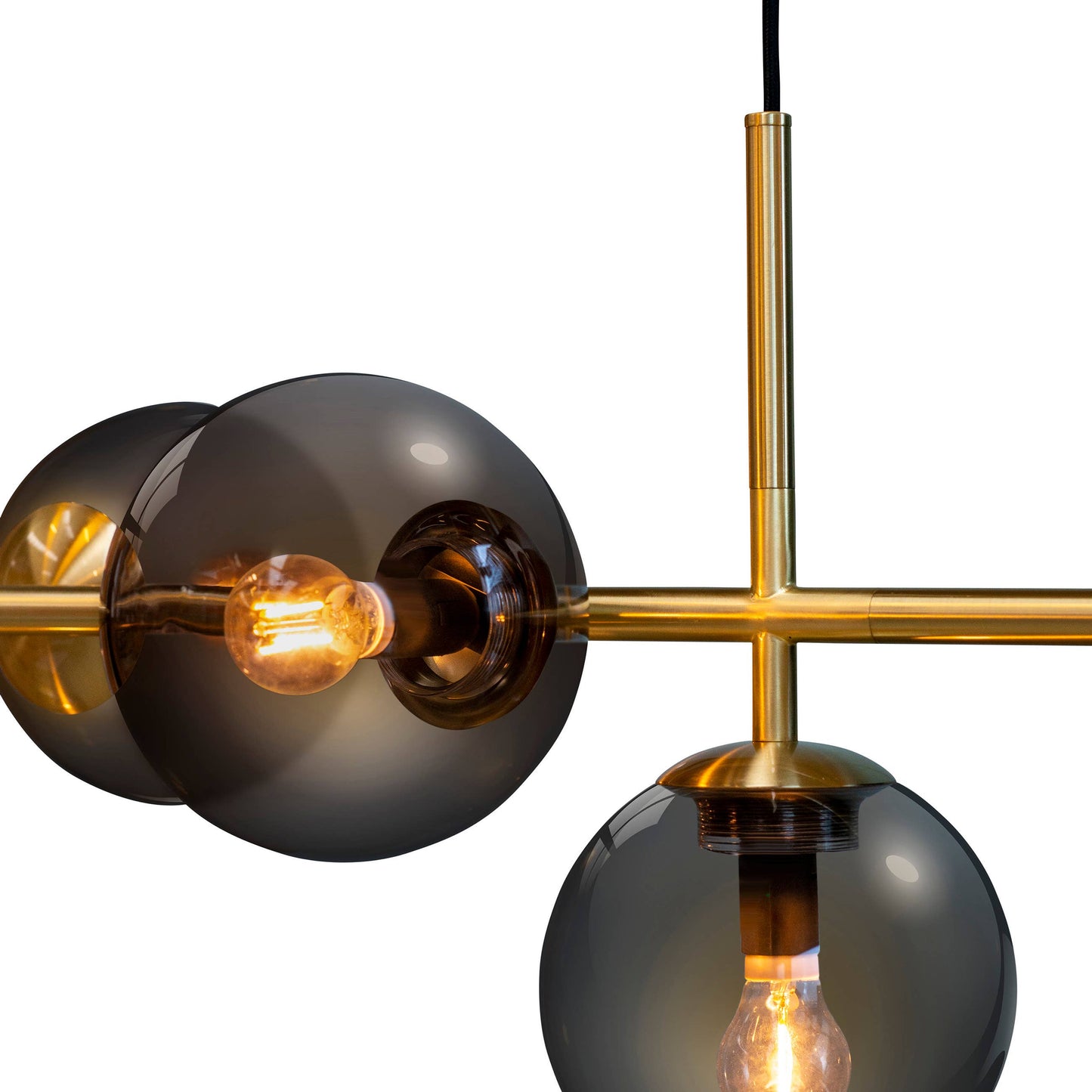 Emiandjune Como Hängelampe für langen Tisch in Messing