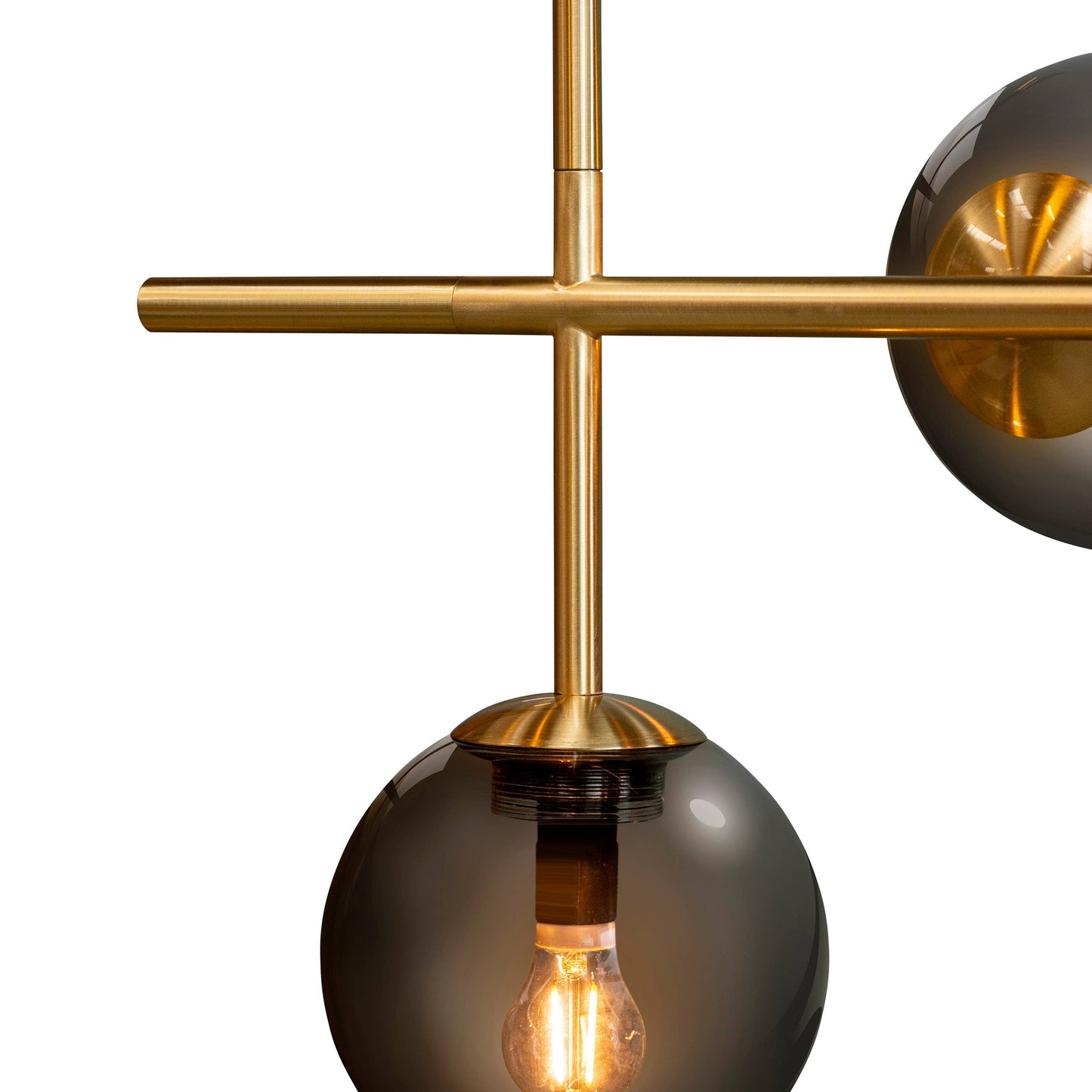 Emiandjune Como Hängelampe für langen Tisch in Messing