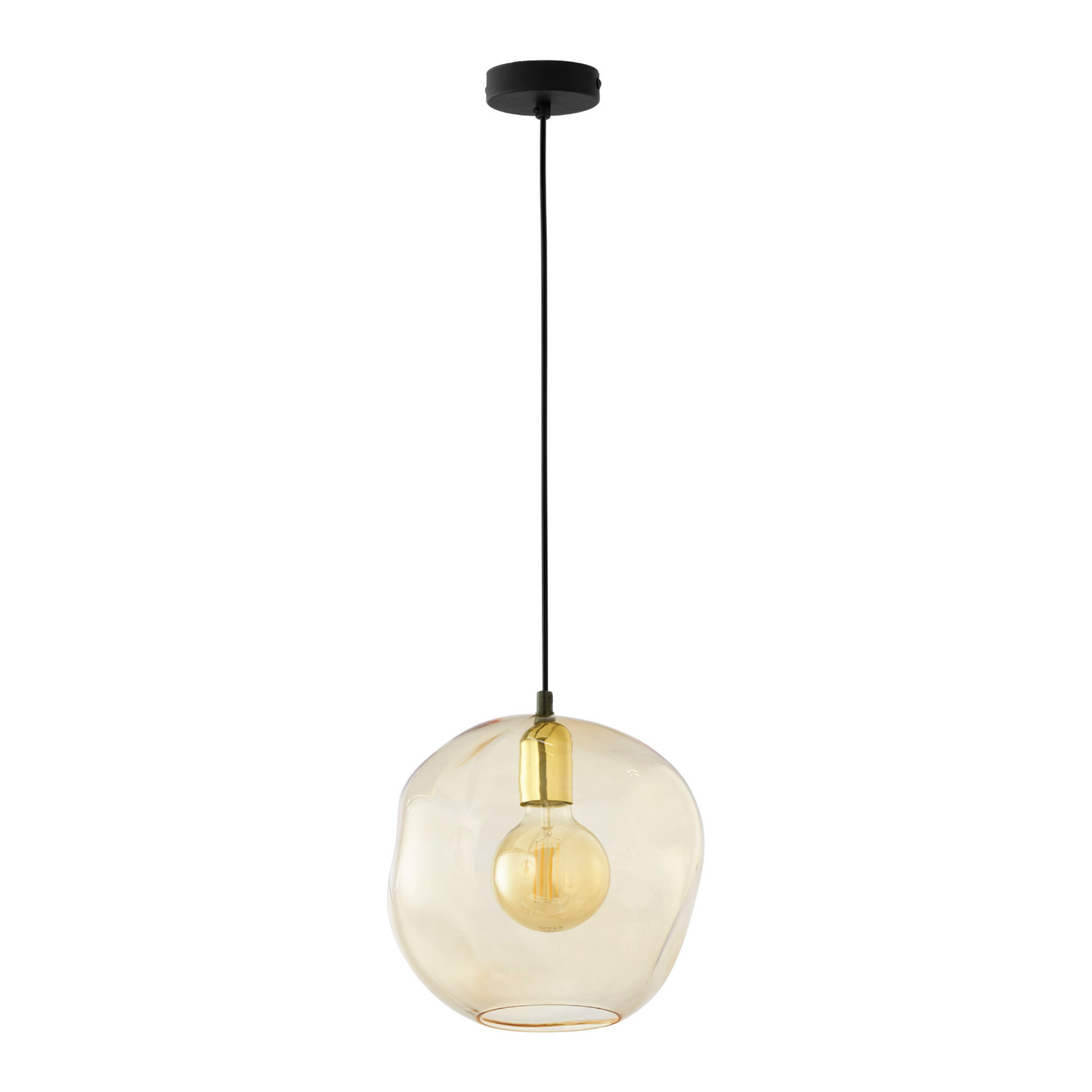 By Husted Bello 2A - Pendellampe med ravfarvet glas, E27-fatning