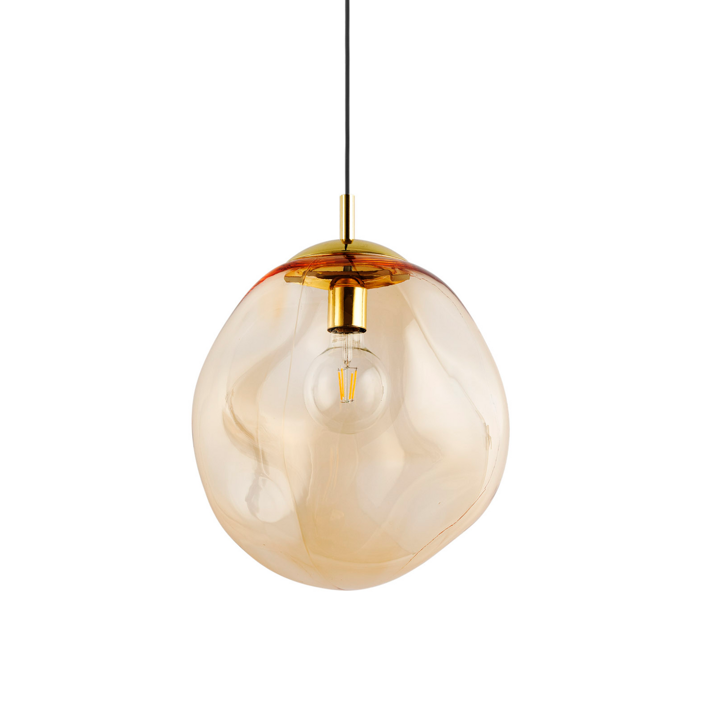 By Husted Bello A - Amber krystal pendellampe E27