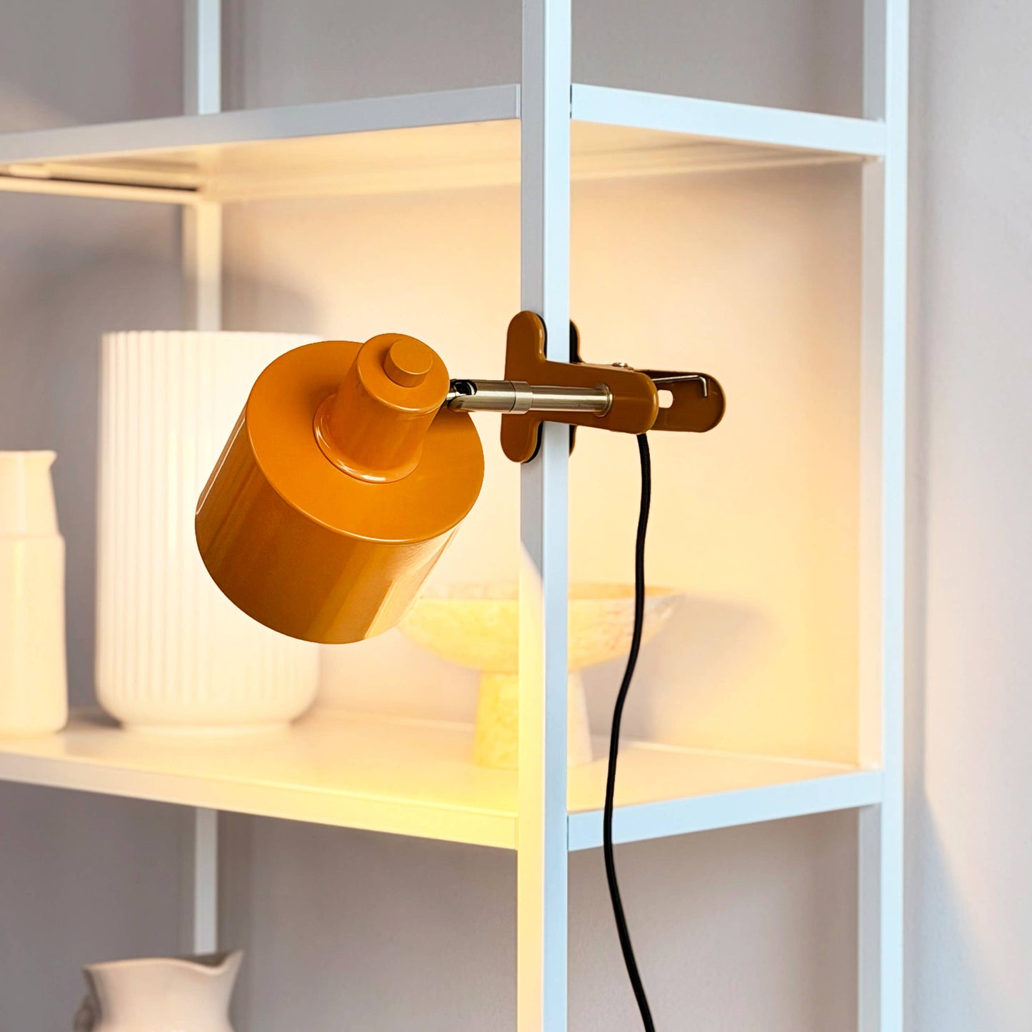 Byhusted Ocean clip lampe orange